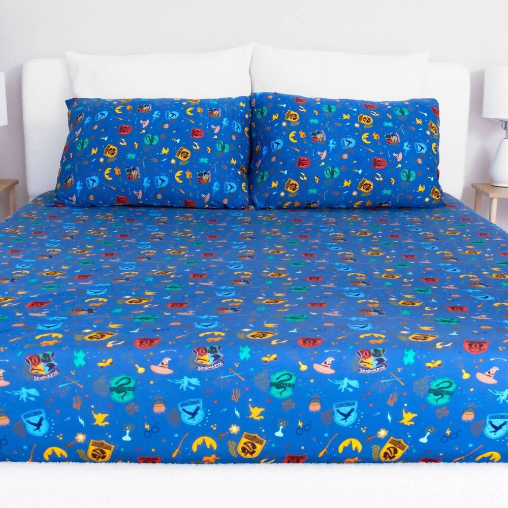 NEW BELLABU BEAR house pride bamboo twin sheet set in blue